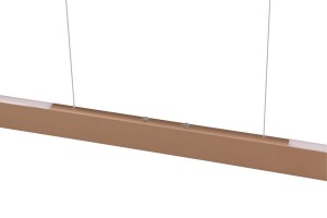 Lampa wisząca Helios Trio 1xLED zintegrowany 28W Brązowy / Kawowy Metal