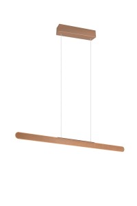 Lampa wisząca Helios Trio 1xLED zintegrowany 28W brązowy kawowy metal