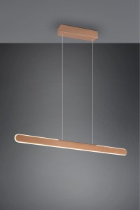 Lampa wisząca Helios Trio 1xLED zintegrowany 28W brązowy metal.