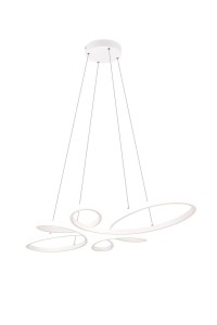 Lampa wisząca Fly 345619131 Trio 1xLED zintegrowany 32W Biały mat Metal