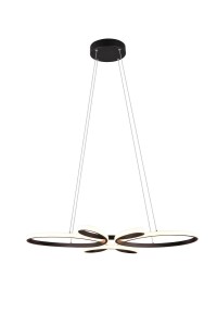 Lampa wisząca Fly Trio 1xLED zintegrowany 32W Czarny mat Metal.