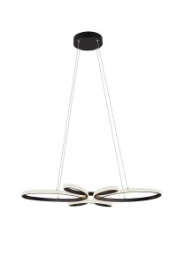 Lampa wisząca Fly Trio 1xLED zintegrowany 32W Czarny mat Metal