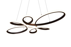 Lampa wisząca Fly Trio 1xLED zintegrowany 32W Czarny mat Metal