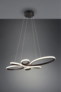 Lampa wisząca Fly Trio 1xLED zintegrowany 32W Czarny mat Metal.