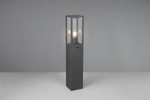 Lampa zewnętrzna Garonne Trio 1xE27 60W Antracyt Aluminium Szkło