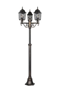 Lampa zewnętrzna Volturno Trio 3xE27 60W Rdzawy Aluminium stojąca.