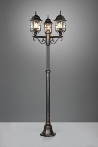 Lampa zewnętrzna Volturno Trio 3xE27 60W Rdzawy Aluminium.