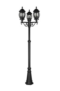 Lampa zewnętrzna Elvo Trio 3xE27 60W Czarny mat Aluminium.