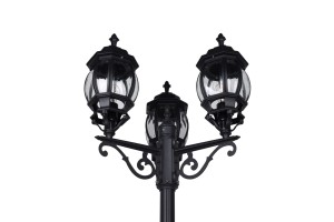 Lampa zewnętrzna Elvo Trio 3xE27 60W Czarny mat Aluminium.
