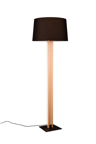 Lampa stojąca Rahul 447610232 Trio 1xE27 40W Czarny mat Metal / Tkanina