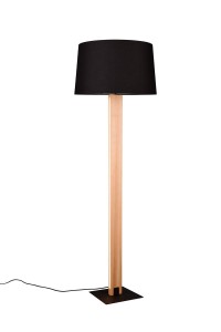 Lampa stojąca Rahul Trio 1xE27 40W Czarny mat Metal / Tkanina.