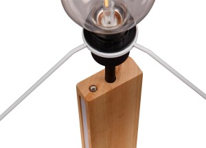 Lampa stojąca Rahul Trio 1xE27 40W Czarny mat Metal / Tkanina.