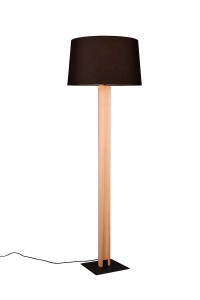 Lampa stojąca Rahul Trio 1xE27 40W Czarny mat Metal / Tkanina.