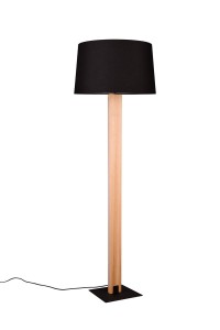 Lampa stojąca Rahul Trio 1xE27 40W Czarny mat Metal / Tkanina