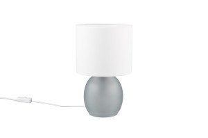 Lampa stojąca Vela Trio 1xE14 10W Szary z białym abażurem