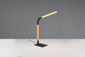 Lampa stojąca Norris Trio 1xLED zintegrowany 7W Czarny Drewno Metal Drewno