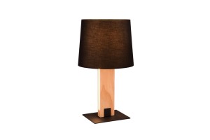 Lampa stojąca Rahul Trio 1xE27 40W Czarny mat Metal / Tkanina
