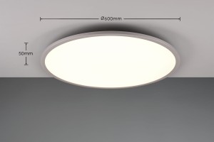 Lampa wisząca Yuma Trio 1xLED zintegrowany 35W Srebrny w kształcie okręgu.