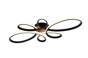 Lampa wisząca Fly 645619132 Trio 1xLED zintegrowany 32W Czarny mat Metal