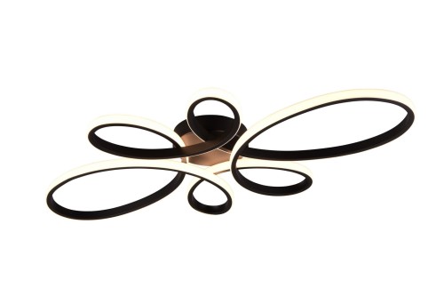 Lampa wisząca Fly 645619132 Trio 1xLED zintegrowany 32W Czarny mat Metal