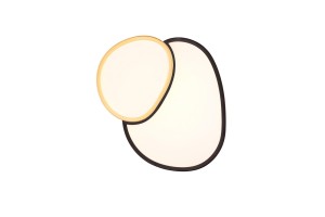 Lampa wisząca Rise Trio 1xLED zintegrowany 21W Czarny / Złoty Metal.