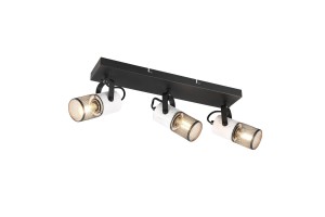 Lampa sufitowa Tosh 804300334 Trio 3xE14 40W Czarny / Biały Metal