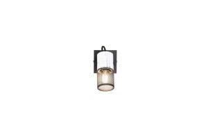 Lampa ścienna Tosh Trio 1xE14 15W Czarny/Biały Metal.