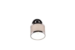 Lampa ścienna Arosa Trio 1xE14 28W Srebrny Chrom Metal Tkanina wisząca.