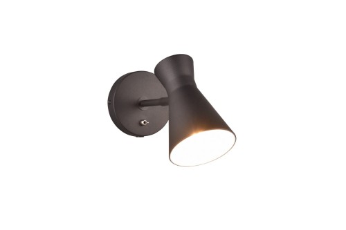 Lampa ścienna Enzo R20781732 RL 1xE27 10W Czarny mat Metal