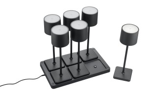 Lampa zewnętrzna Fernandez R54096632 RL 6xLED zintegrowany 1W Czarny mat Tworzywo sztuczne