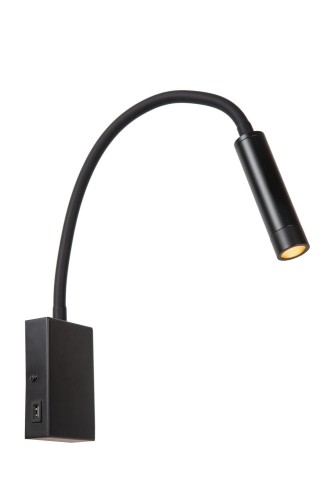 Lampa ścienna Alec 03246/03/30 Lucide 1xG9 3W Czarny Metal