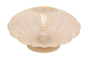 Lampa stojąca Corina Lucide beżowy tkanina metal.