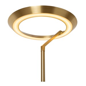 Lampa stojąca Celeste Lucide zintegrowany LED 20W złoty mosiądz metal