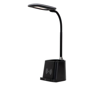 Lampa stojąca Penny Lucide LED czarna, tworzywo sztuczne.