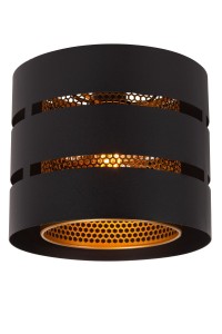 Lampa wisząca Rosas 21133/01/30 Lucide 1xE27 40W Czarny / Złoty Metal