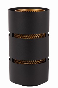 Lampa stojąca Rosas Lucide 1xE27 40W Czarny Złoty Metal