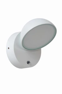 Lampa zewnętrzna Finn Lucide 1xLED zintegrowany 12W Biały Metal na białym tle