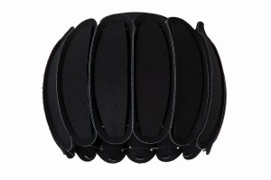 Lampa wisząca Spencer Lucide 1xE27 40W Czarny Filc widok z góry.