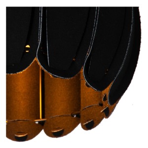 Czarny klosz lampy wiszącej Spencer Lucide 1xE27 40W z filcu