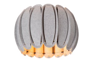 Lampa wisząca Spencer Lucide szary/czarny filc.