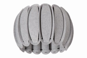 Lampa wisząca Spencer Lucide szary czarny filc.