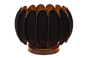 Lampa stojąca Spencer Lucide czarna filcowa.