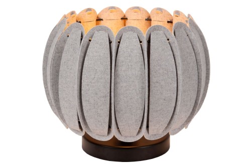 Lampa stojąca Spencer. 34545/81/36 Lucide 1xE27 40W Szary / Czarny Filc / Materiał