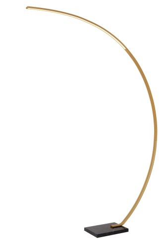 Lampa stojąca Curve 44700/11/02 Lucide 1xLED zintegrowany 15W Złoty / Czarny Metal / Marmur