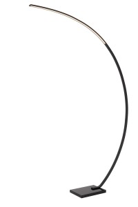 Lampa stojąca Curve 44700/11/30 Lucide 1xLED zintegrowany 15W Czarny Metal / Marmur