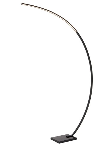 Lampa stojąca Curve 44700/11/30 Lucide 1xLED zintegrowany 15W Czarny Metal / Marmur