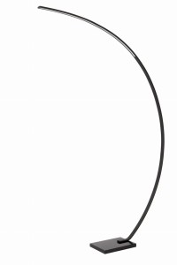 Lampa stojąca Curve Lucide 1xLED zintegrowany 15W czarny metal marmur.