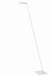 Lampa stojąca Lavale Lucide 1xLED zintegrowany 3W Biały Metal / Aluminium na białym tle.