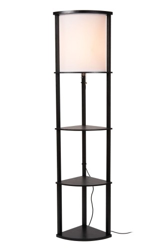 Lampa stojąca Menno 44798/81/30 Lucide 1xE27 60W Czarny / Beżowy MDF / Bawełna