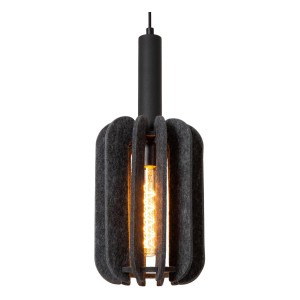 Lampa wisząca Rafal Lucide E27 40W filc szary czarny